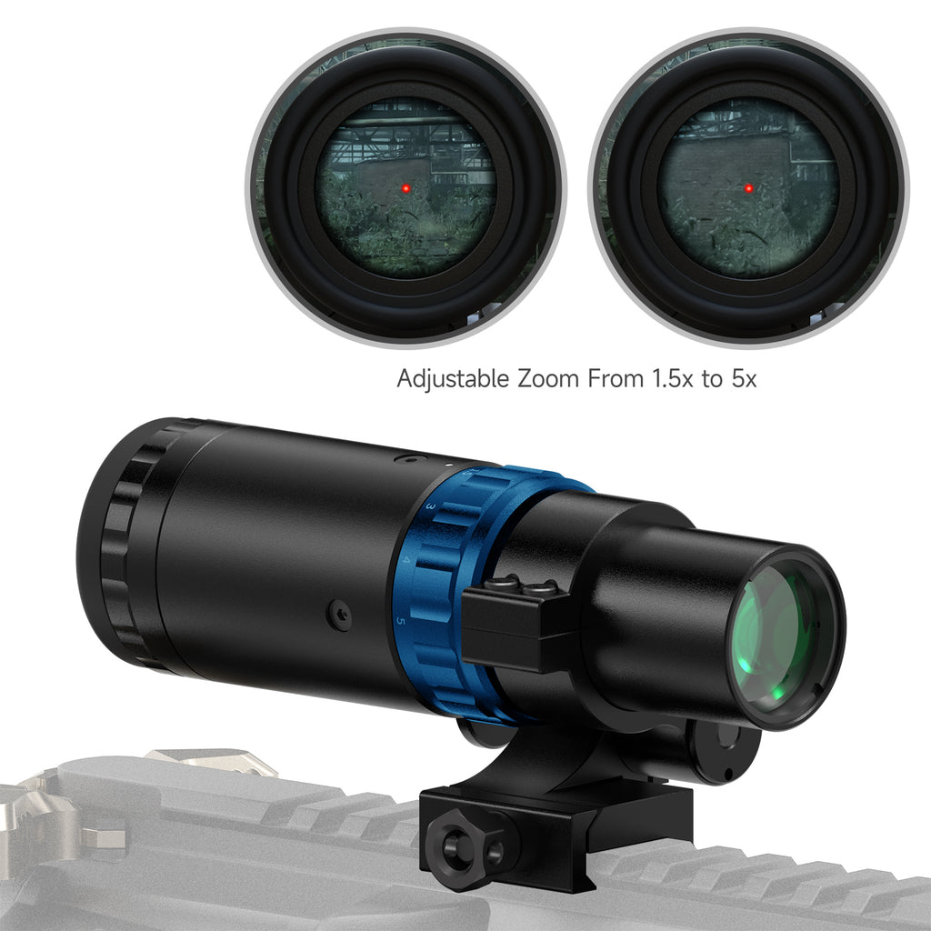 Hawkway RS-30 & M37 Reflex Sight & Magnifier Combo With Left Flip Mount
