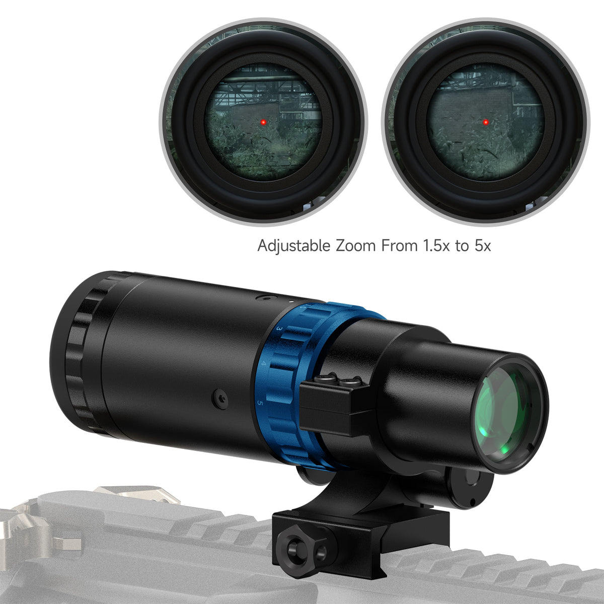 Hawkway RS-30 & M37 Reflex Sight & Magnifier Combo With Left Flip Mount