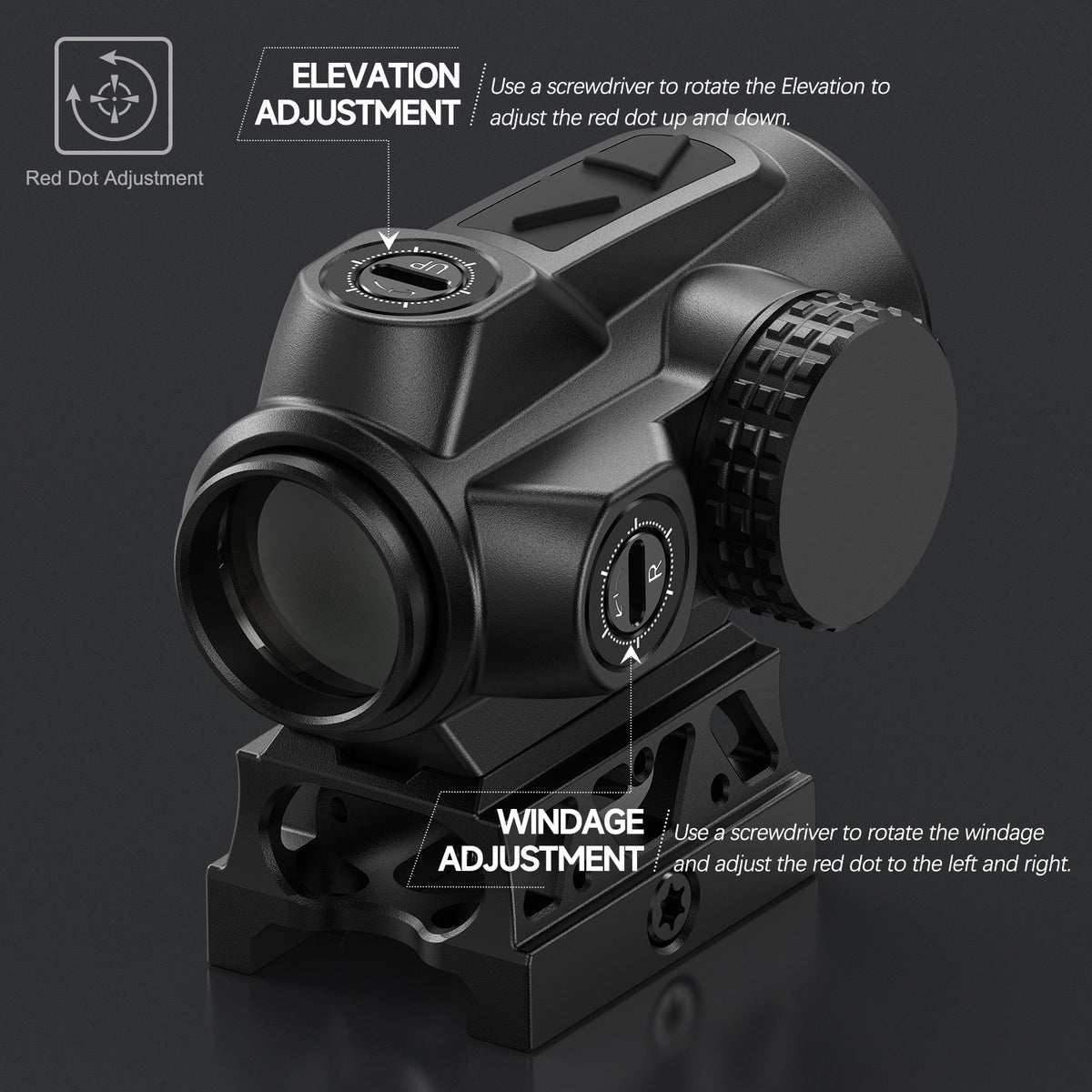 Hawkway V90 2MOA Red Dot Sight