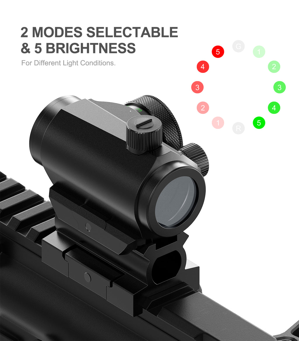 Hawkway 4 MOA Red Green Dot Sight