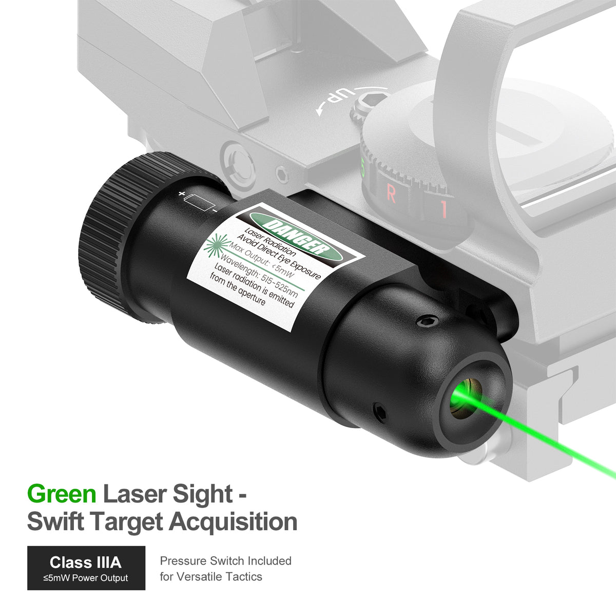 Hawkway RSL-88 4 Reticle Red & Green Dot Reflex Sight
