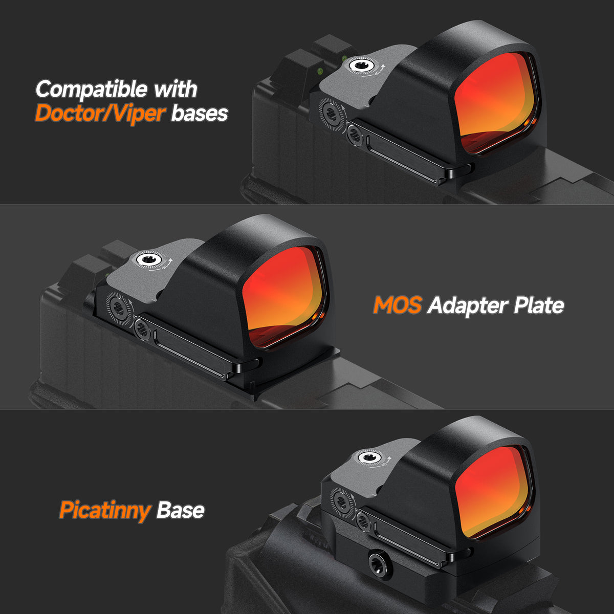 Hawkway 4 Reticles Micro Reflex Sight