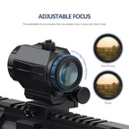 Hwakway M41 3X Red Dot Magnifier With Right Flip Mount
