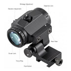 Hawkway M40 3X Red Dot Magnifier With Left Flip Mount