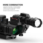 Hawkway R122 4X32mm Red/Green/Blue Reticle Rifle Scope