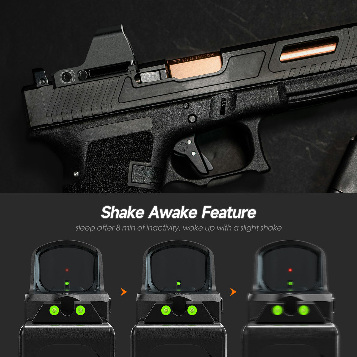 Hawkway 4 Reticles Micro Reflex Sight