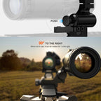 Hawkway RDS-23 & M57 Red Dot & Magnifier Combo With Right Flip Mount
