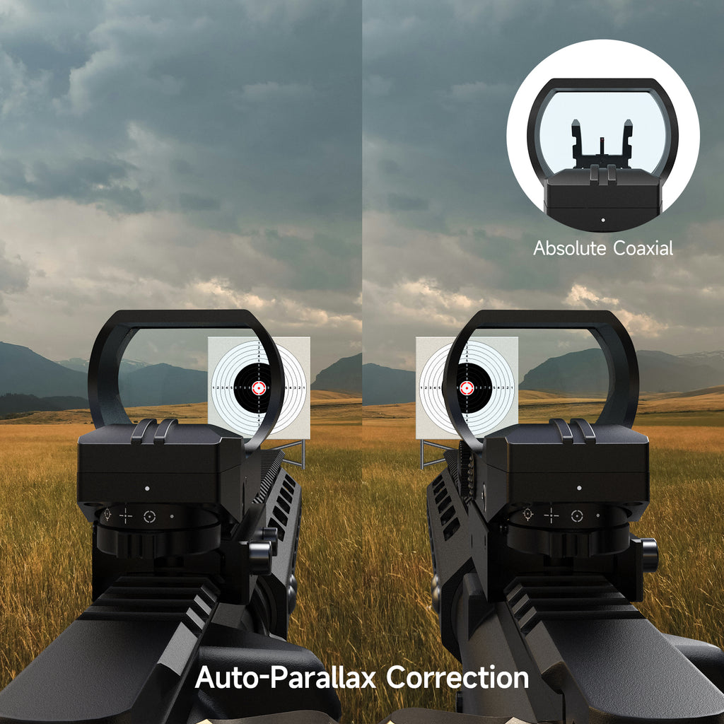 Hawkway RS-30 & M37 Reflex Sight & Magnifier Combo With Left Flip Mount