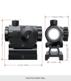 Hawkway 4 MOA Red Green Dot Sight