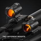 Hawkway V90 & M37 Red Dot & Magnifier Combo With Left Flip Mount