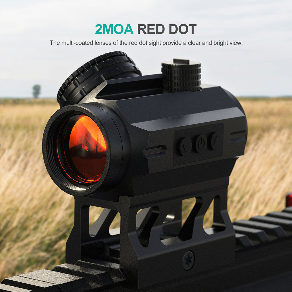 Hawkway V30 & M37 Red Dot & Magnifier Combo With Left Flip Mount