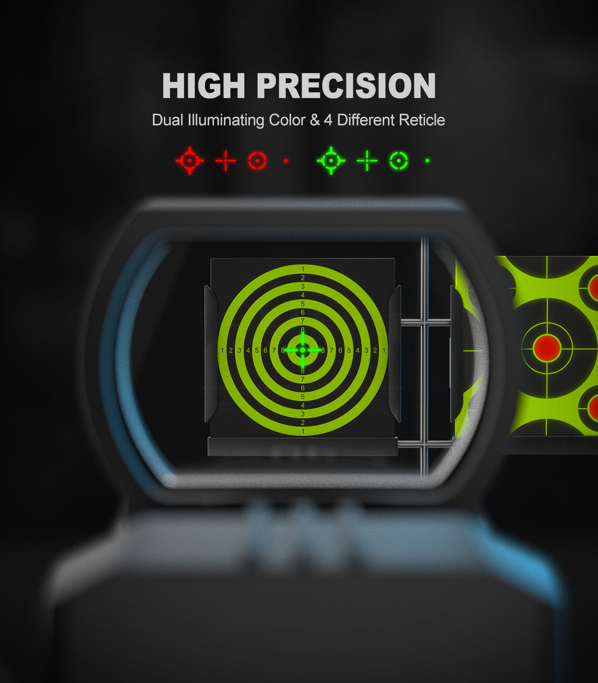 Hawkway RS38 Red Green Dot Reflex Sight