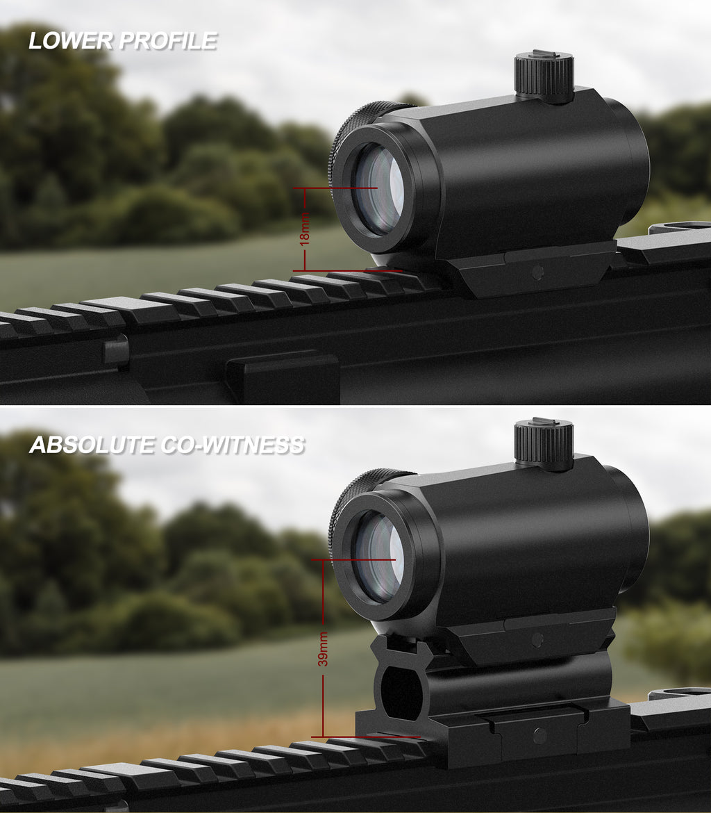 Hawkway 4 MOA Red Green Dot Sight