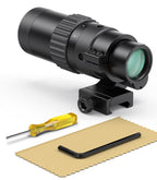 Hawkway M36 1.5X-5X Adjustment Red Dot Magnifier With Left Flip Mount