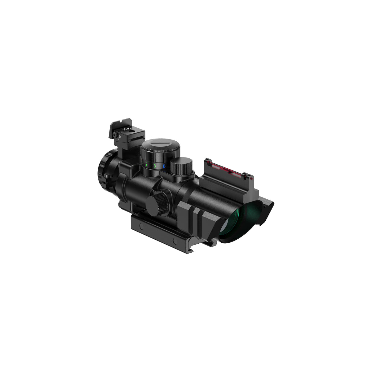 Hawkway R122 4X32mm Red/Green/Blue Reticle Rifle Scope
