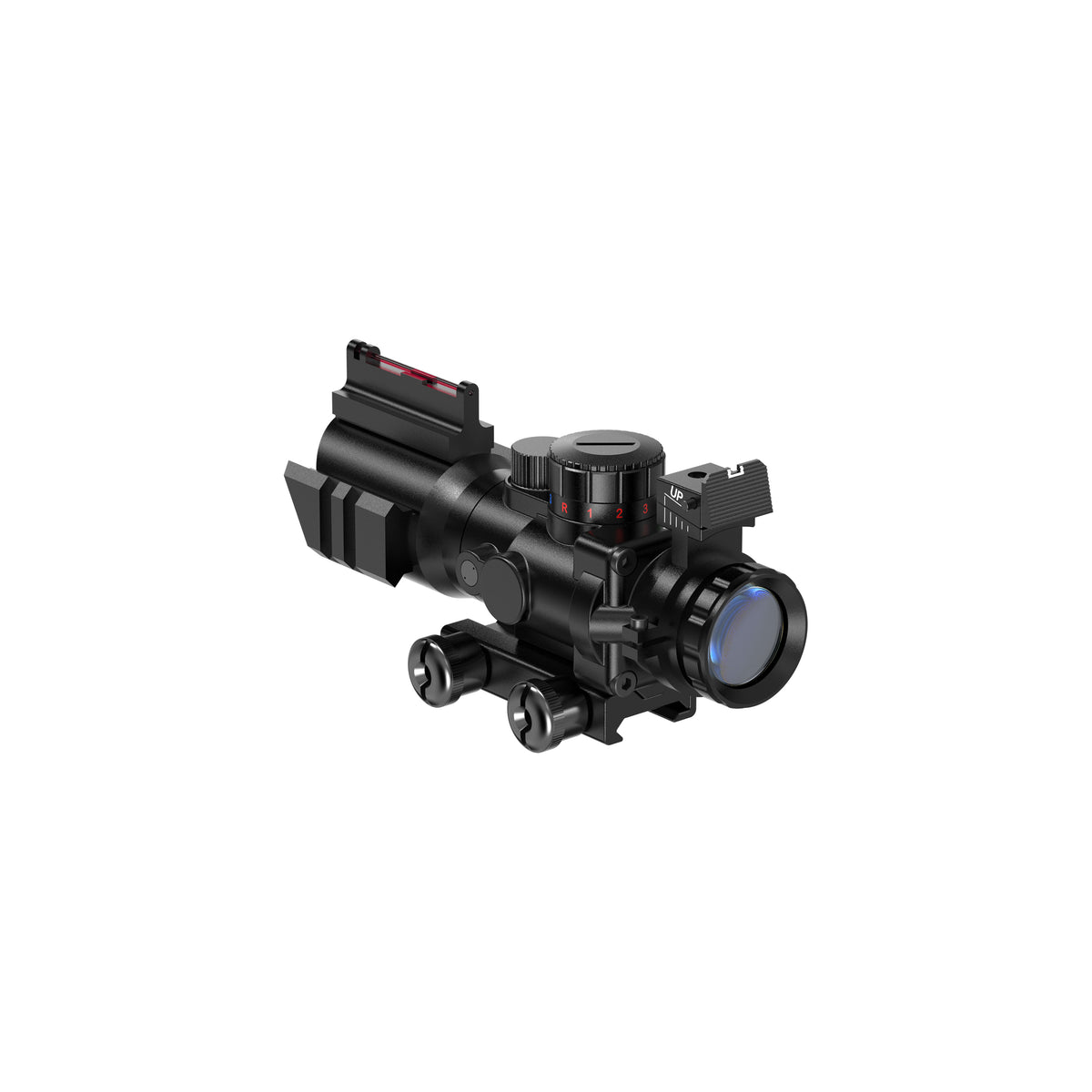 Hawkway R122 4X32mm Red/Green/Blue Reticle Rifle Scope