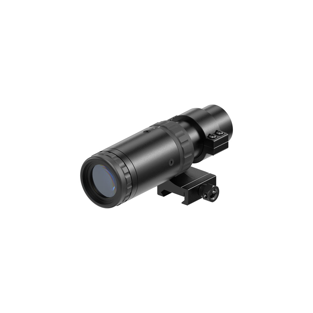 Hawkway M37 1.5X - 5X Adjustment Red Dot Magnifier With Left Flip Mount