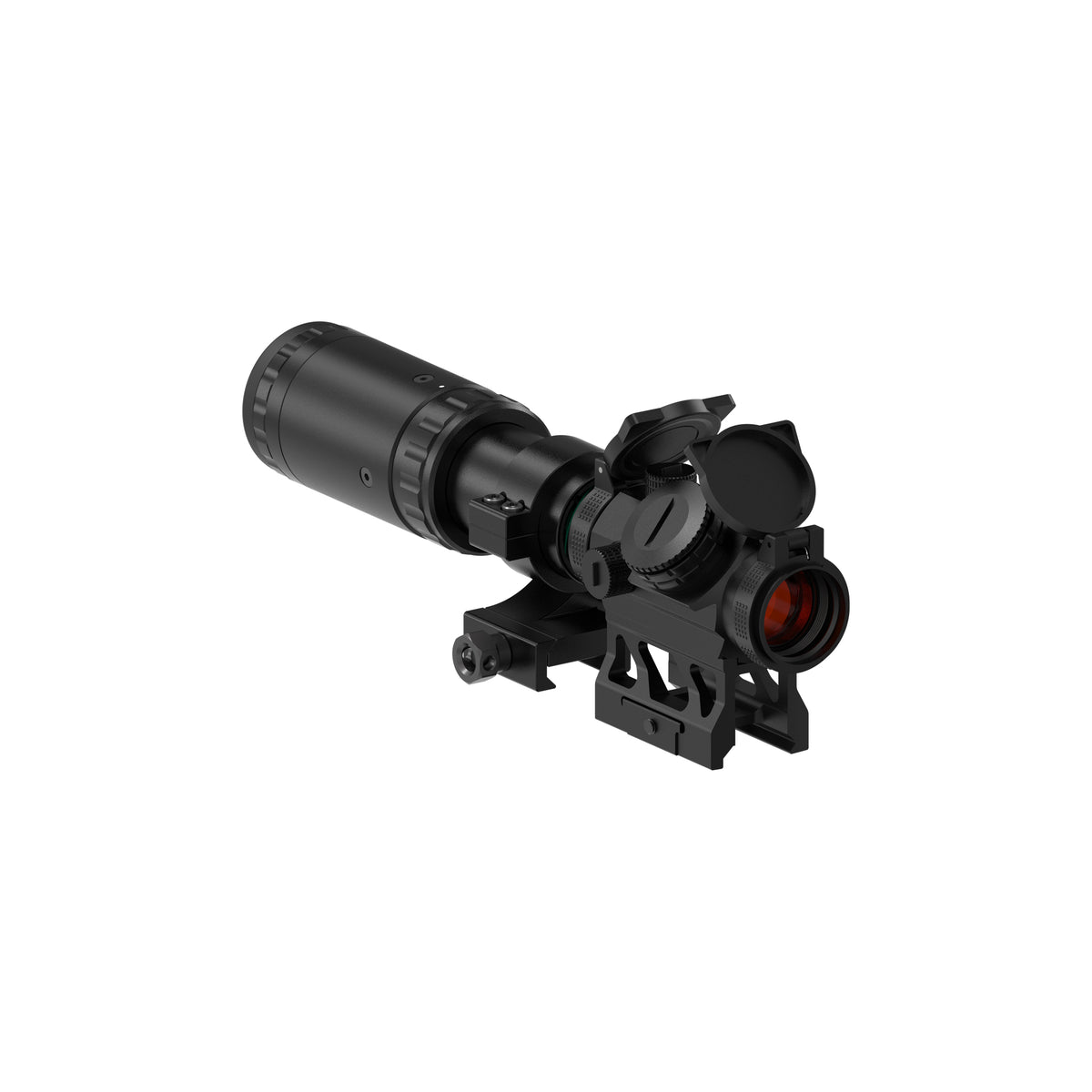 Hawkway V30 & M37 Red Dot & Magnifier Combo With Left Flip Mount