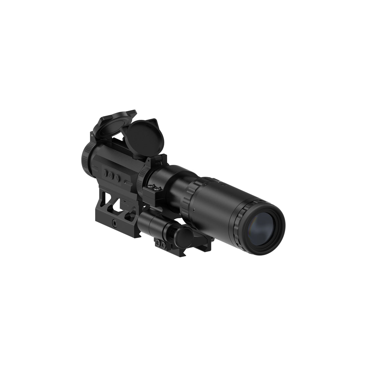 Hawkway V30 & M37 Red Dot & Magnifier Combo With Left Flip Mount