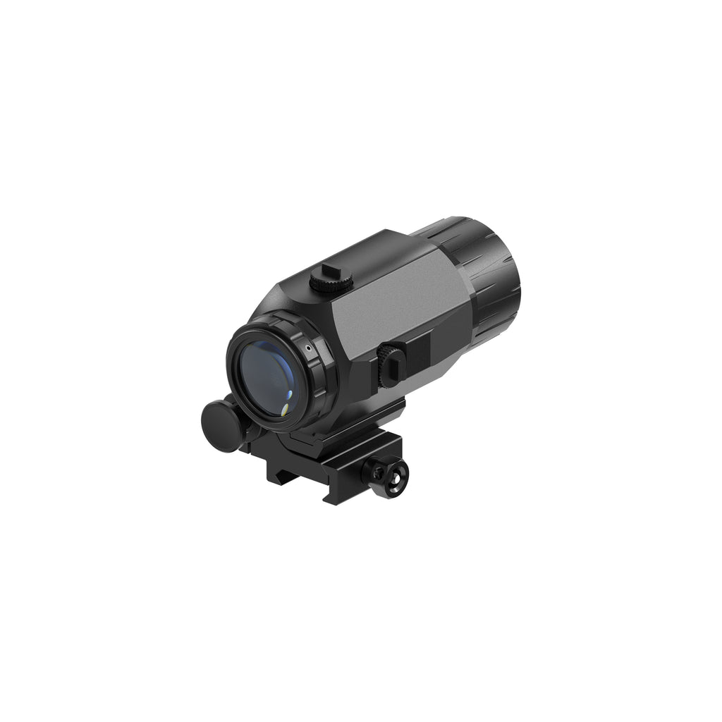 Hawkway M38 5X Red Dot Magnifier With Left Flip Mount