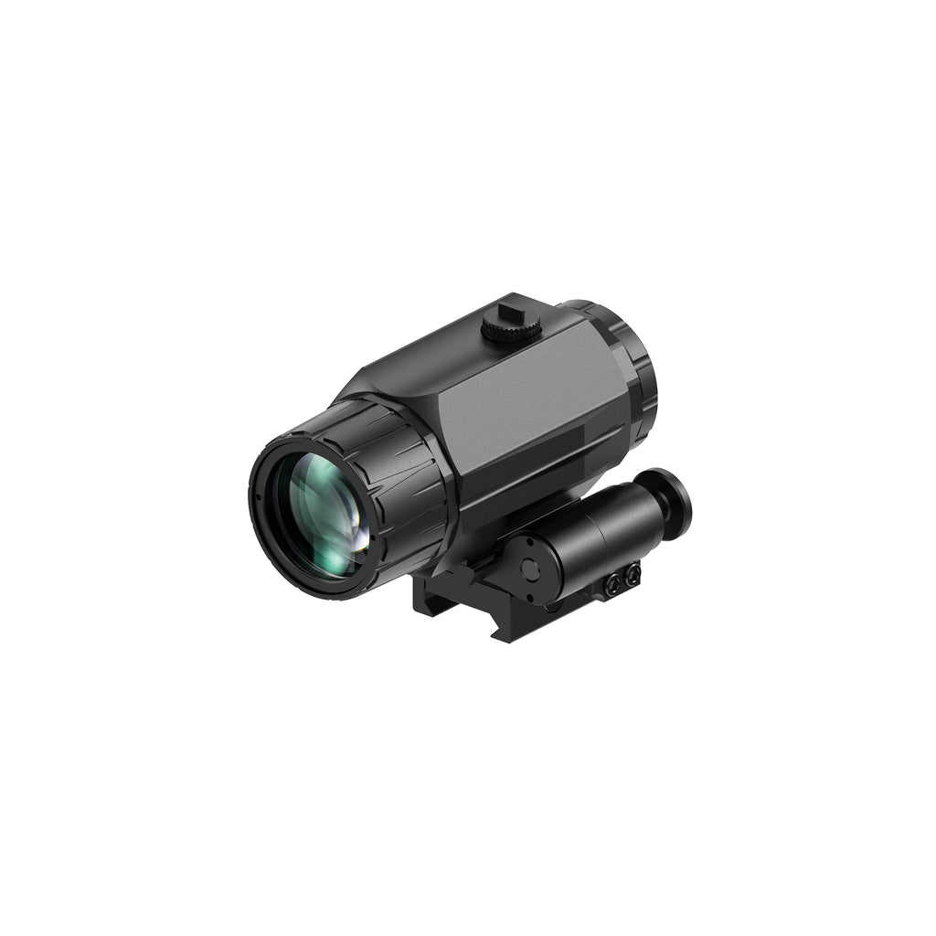 Hawkway M38 5X Red Dot Magnifier With Left Flip Mount