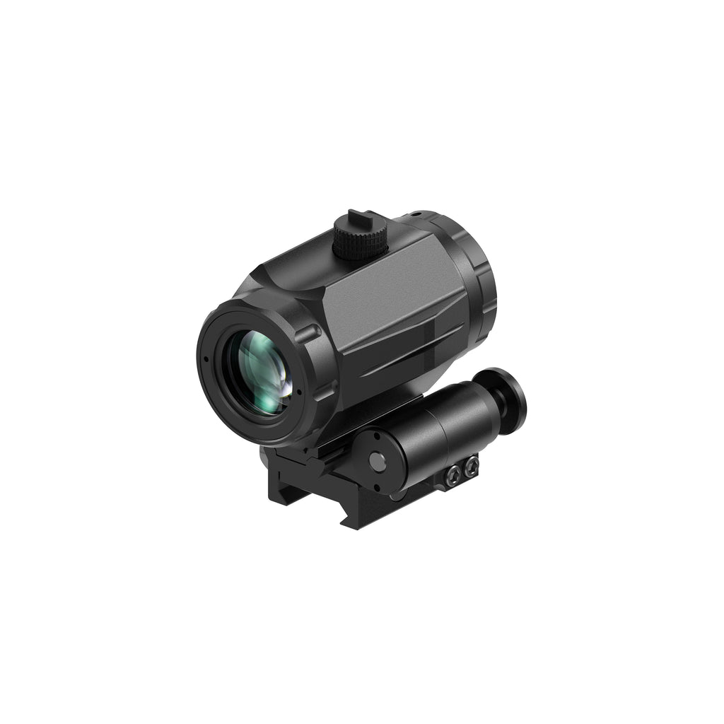 Hawkway M40 3X Red Dot Magnifier With Left Flip Mount