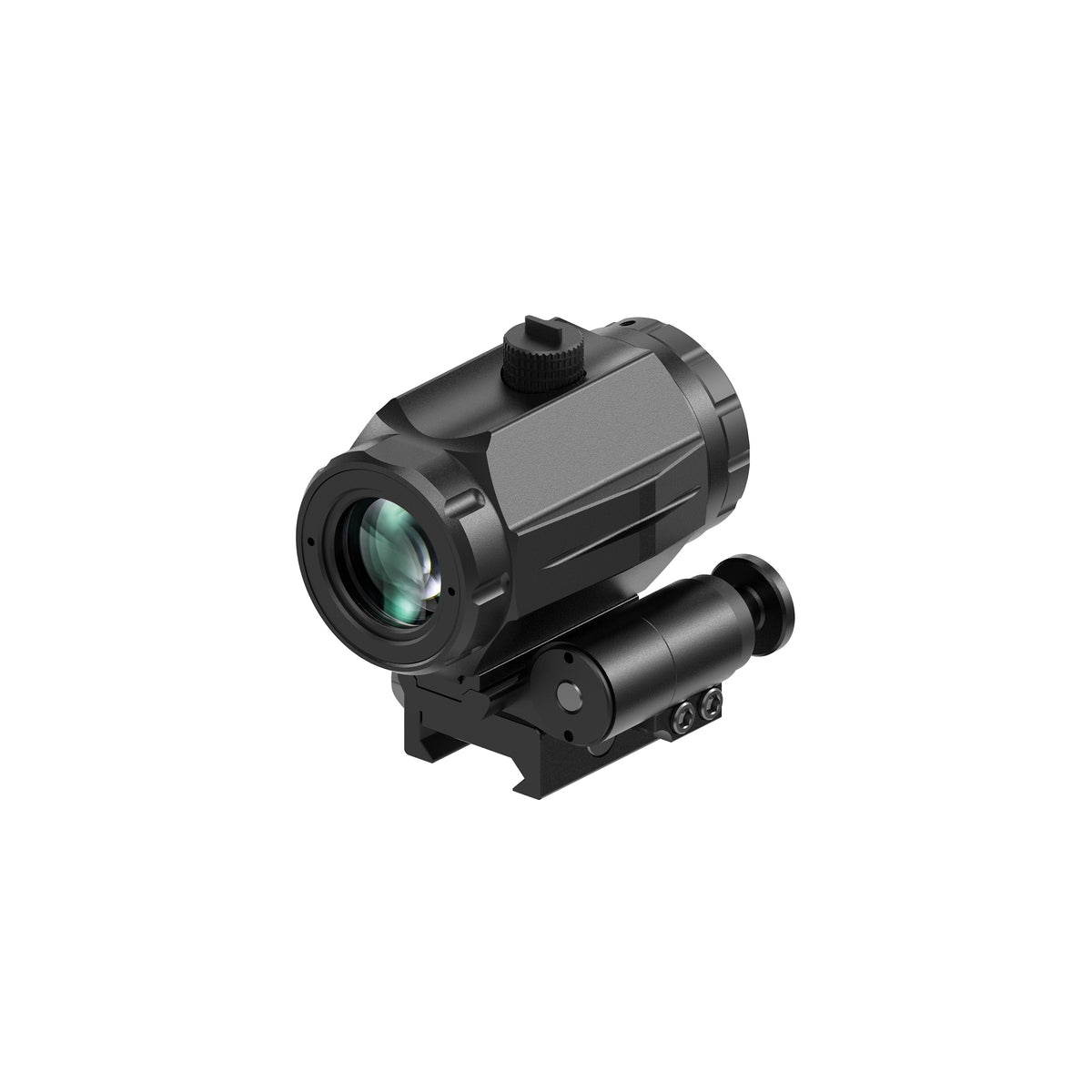 Hawkway M40 3X Red Dot Magnifier With Left Flip Mount