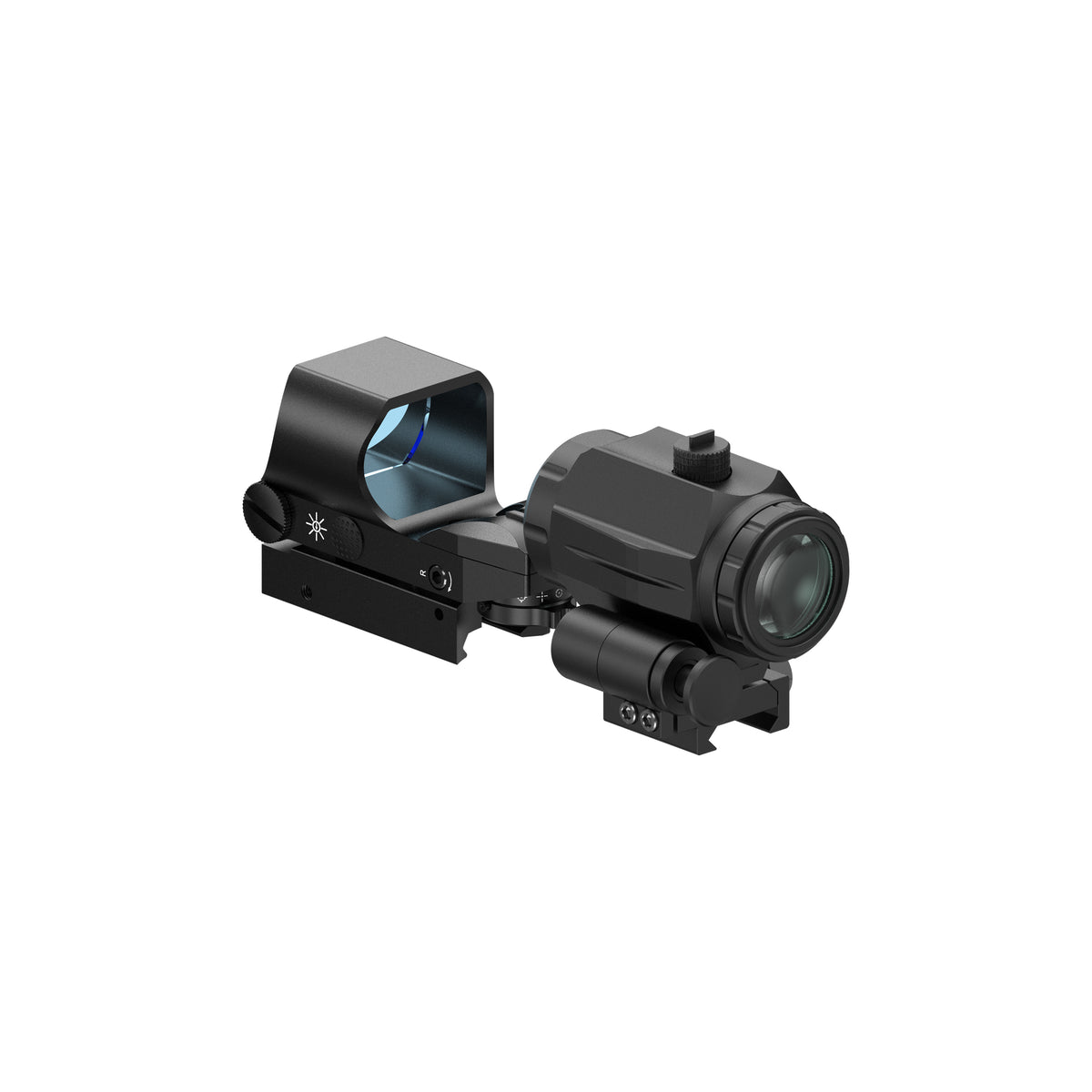 Hawkway RS-30 & M40 Reflex Sight & Magnifier Combo With Left Flip Mount