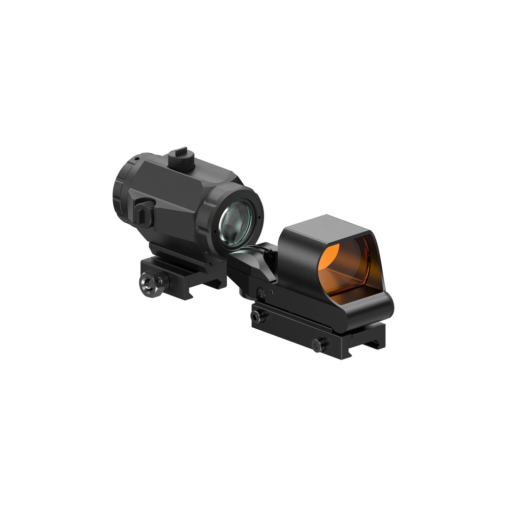 Hawkway RS-30 & M40 Reflex Sight & Magnifier Combo With Left Flip Mount