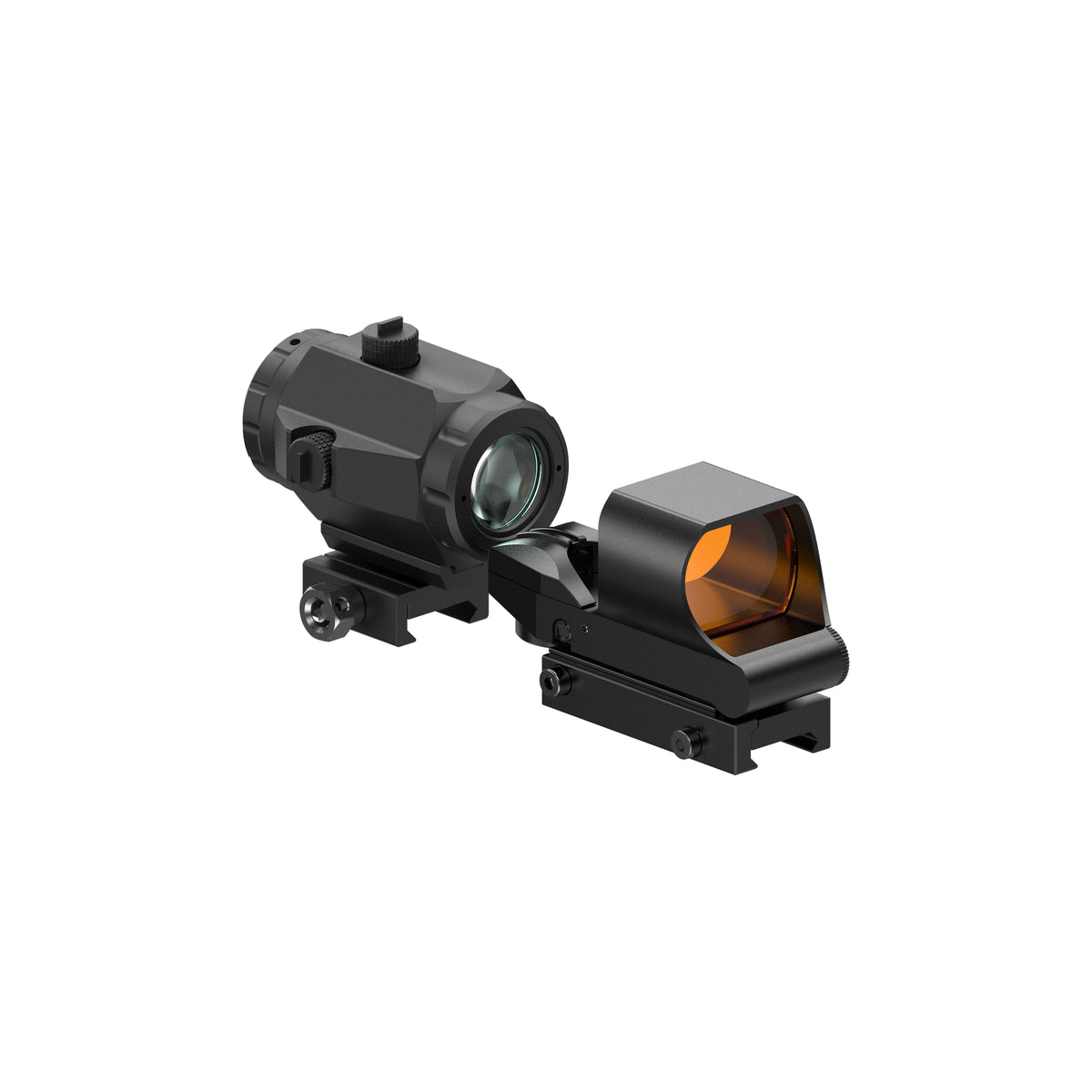 Hawkway RS-30 & M40 Reflex Sight & Magnifier Combo With Left Flip Mount