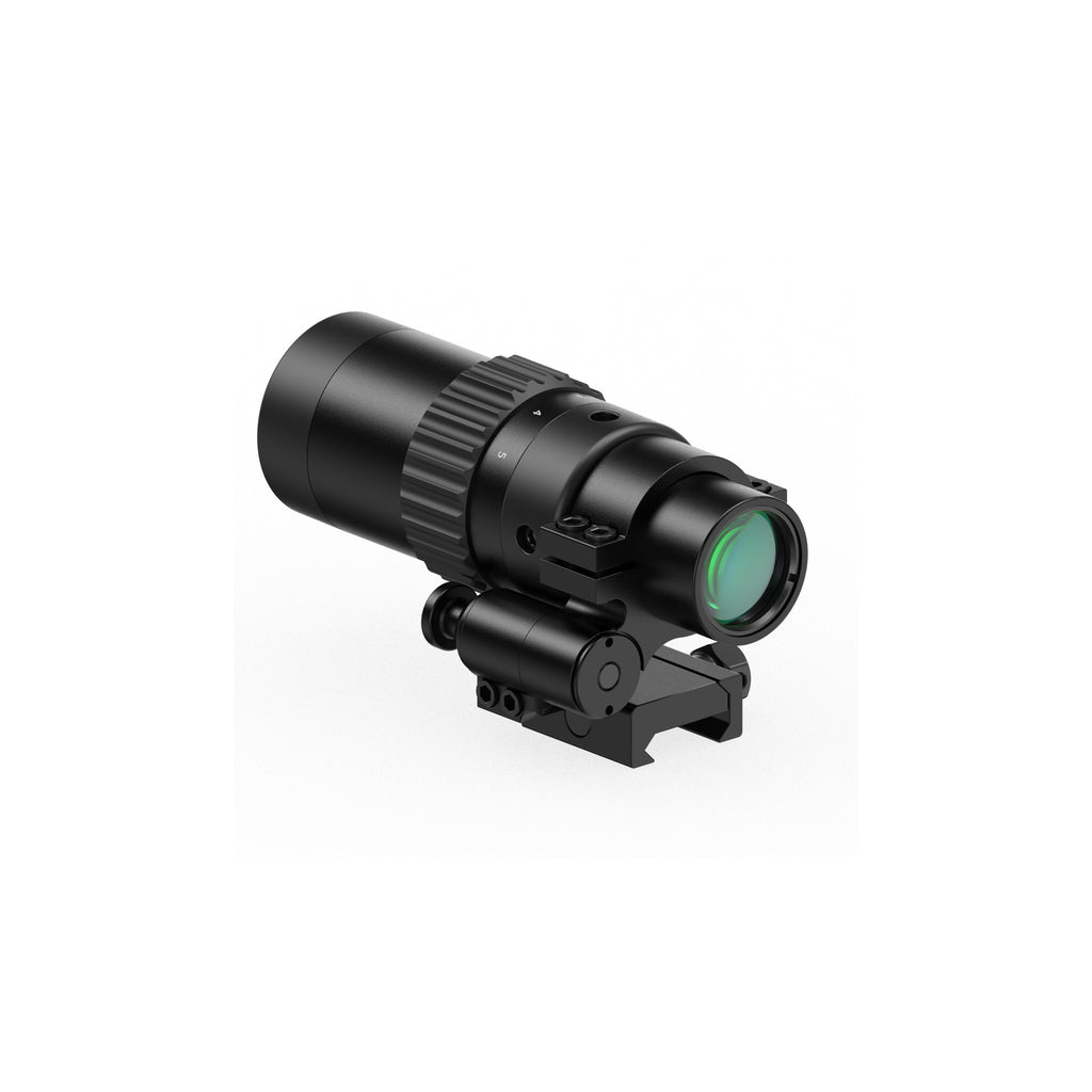 Hawkway M56 1.5x-5x Red Dot Magnifier With Right Flip Mount