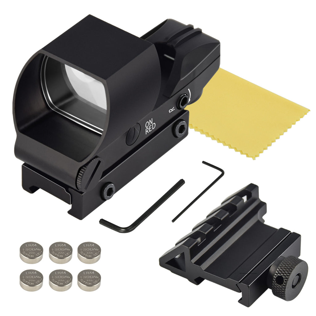 Hawkway 4 Reticles Riflescope Reflex Sight With 45° Rail Mount