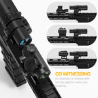 Hawkway M37 1.5X - 5X Adjustment Red Dot Magnifier With Left Flip Mount
