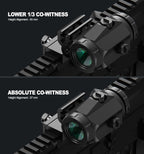 Hawkway RS-30 & M40 Reflex Sight & Magnifier Combo With Left Flip Mount