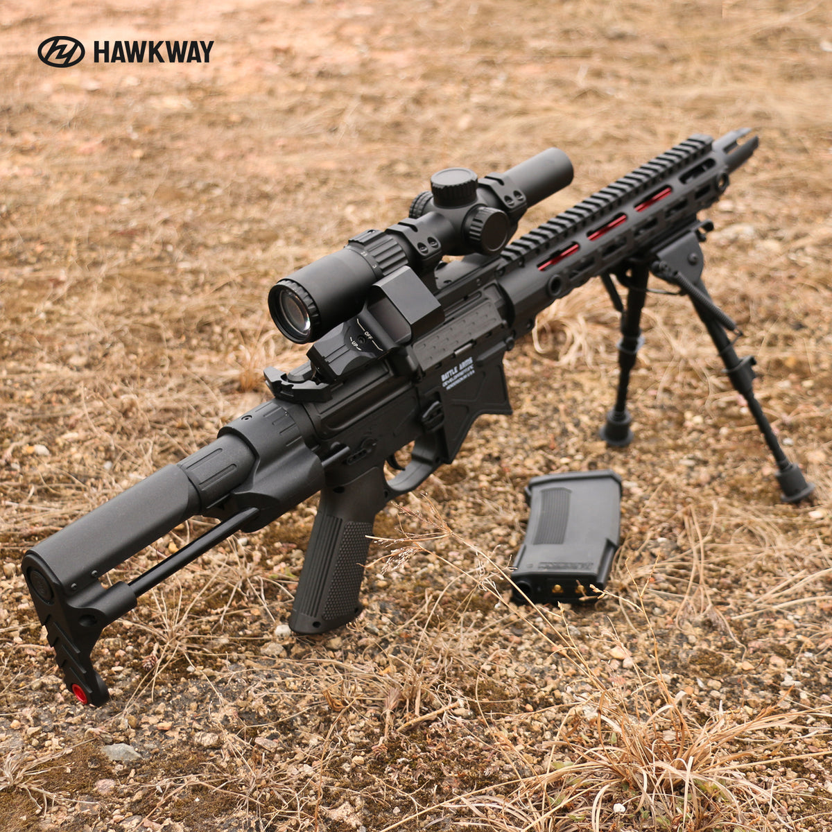 Hawkway 4 Reticles Riflescope Reflex Sight With 45° Rail Mount