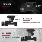 Hawkway 0.75/0.83/1 inch Picatinny Riser Mount