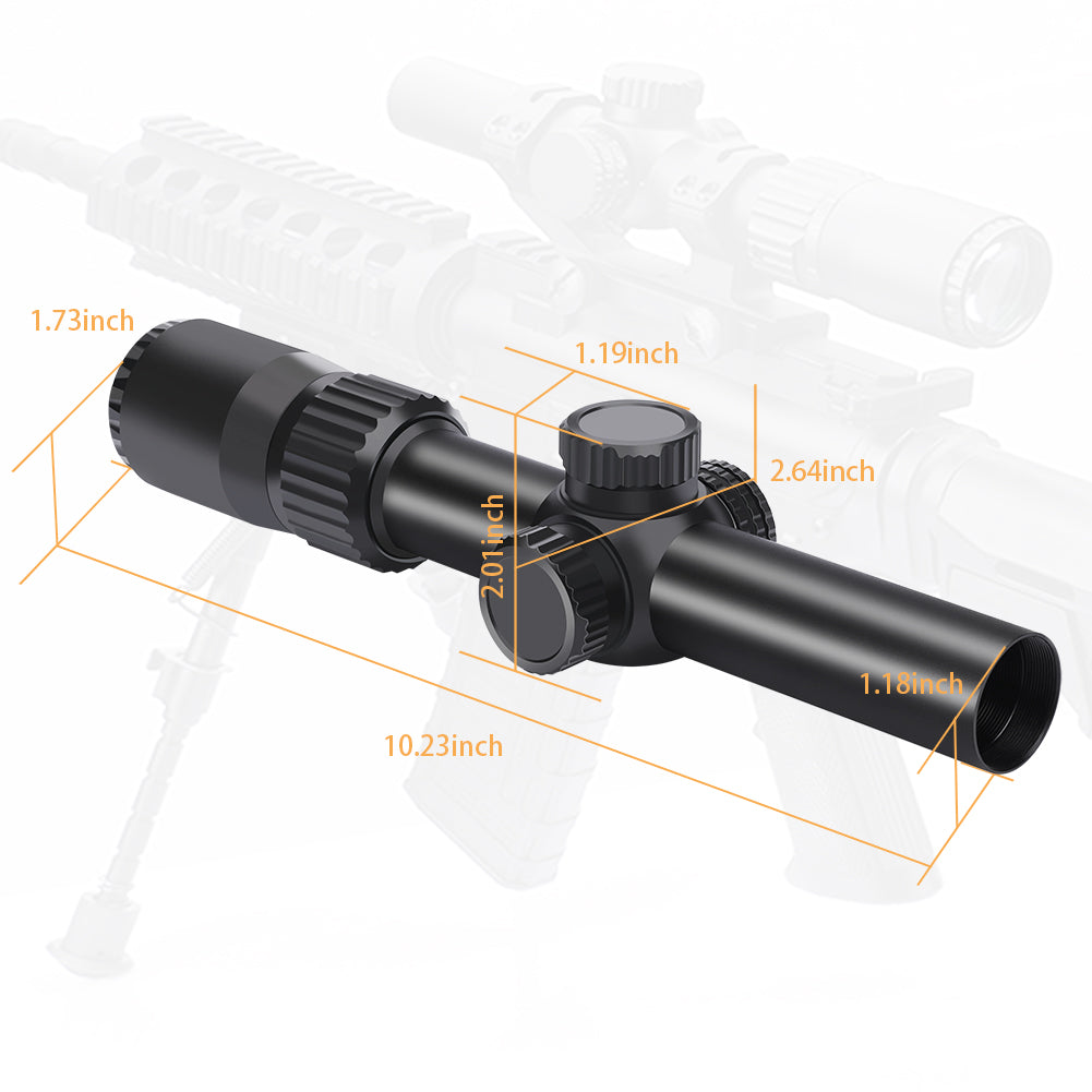 Hawkway RSC-31 1-4x24 LPVO Rifle Scope