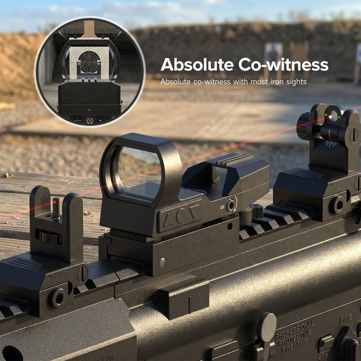 Hawkway RS-27 Green & Red Adjustable Reticle Reflex Sight
