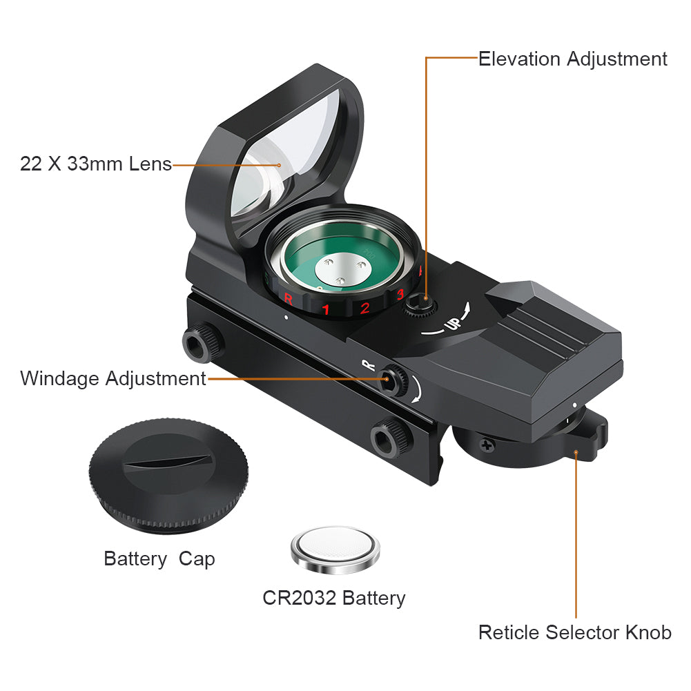 Hawkway RS-28 Multiple Reticle System Reflex Sight