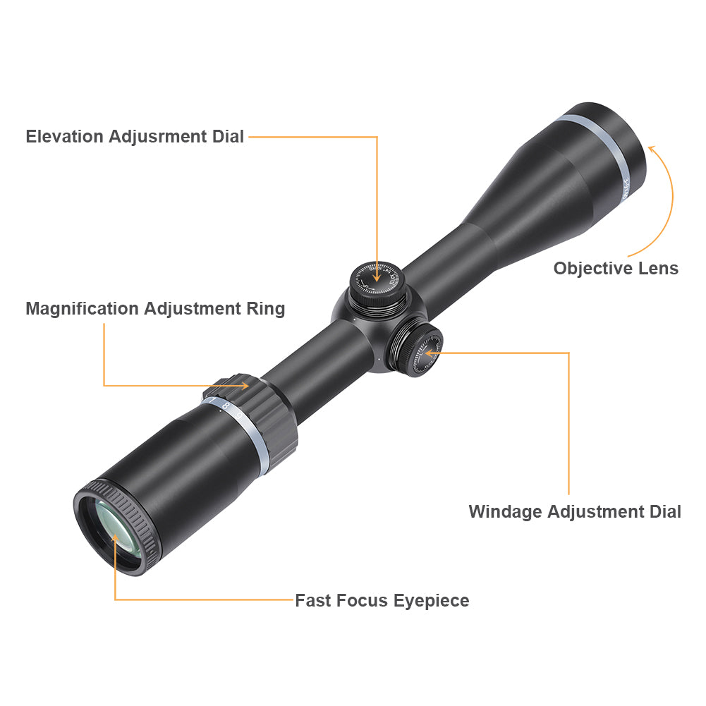 Hawkway RFS-33 3-9x40mm Rifle Scope