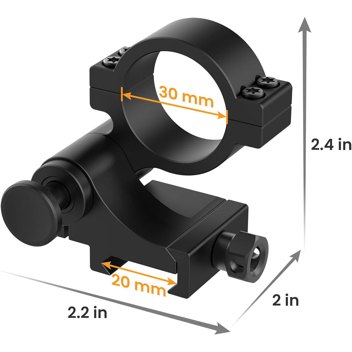 Hawkway T15 Mount Flip to Side Mount