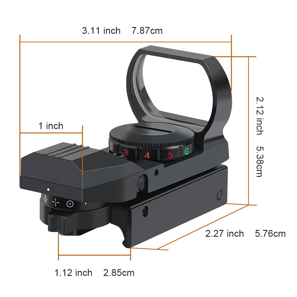 Hawkway RS-28 Multiple Reticle System Reflex Sight