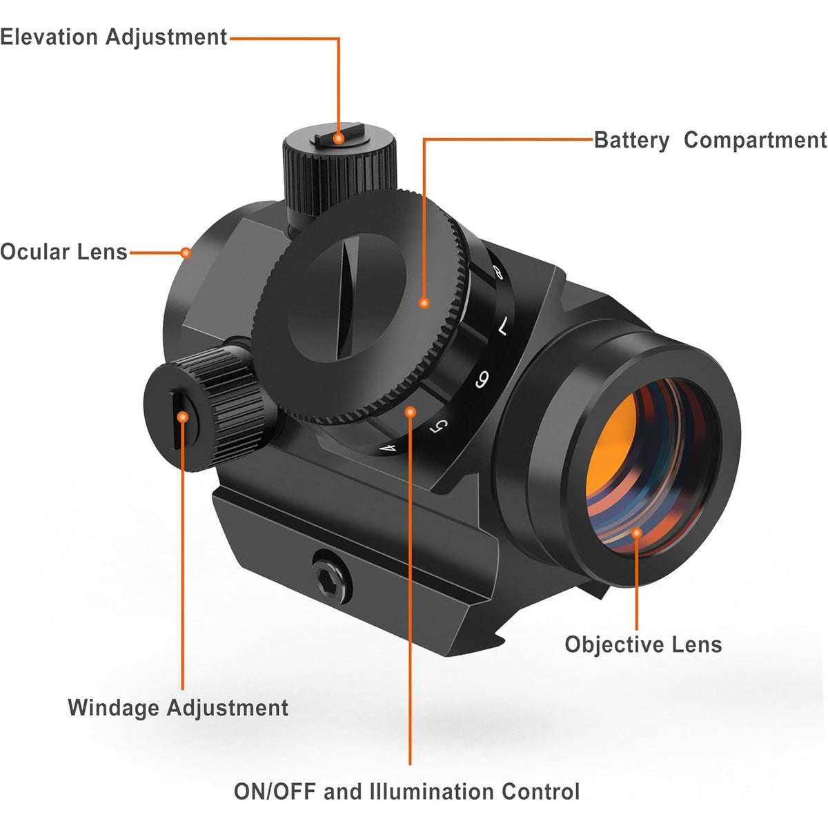 Hawkway RDS-25 Red Dot Sight
