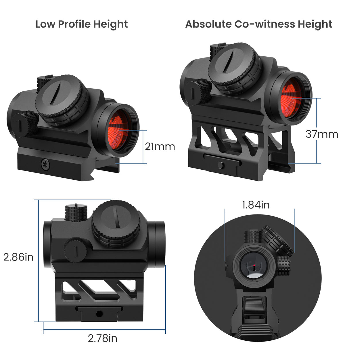 Hawkway V30 2MOA Red Dot Sight