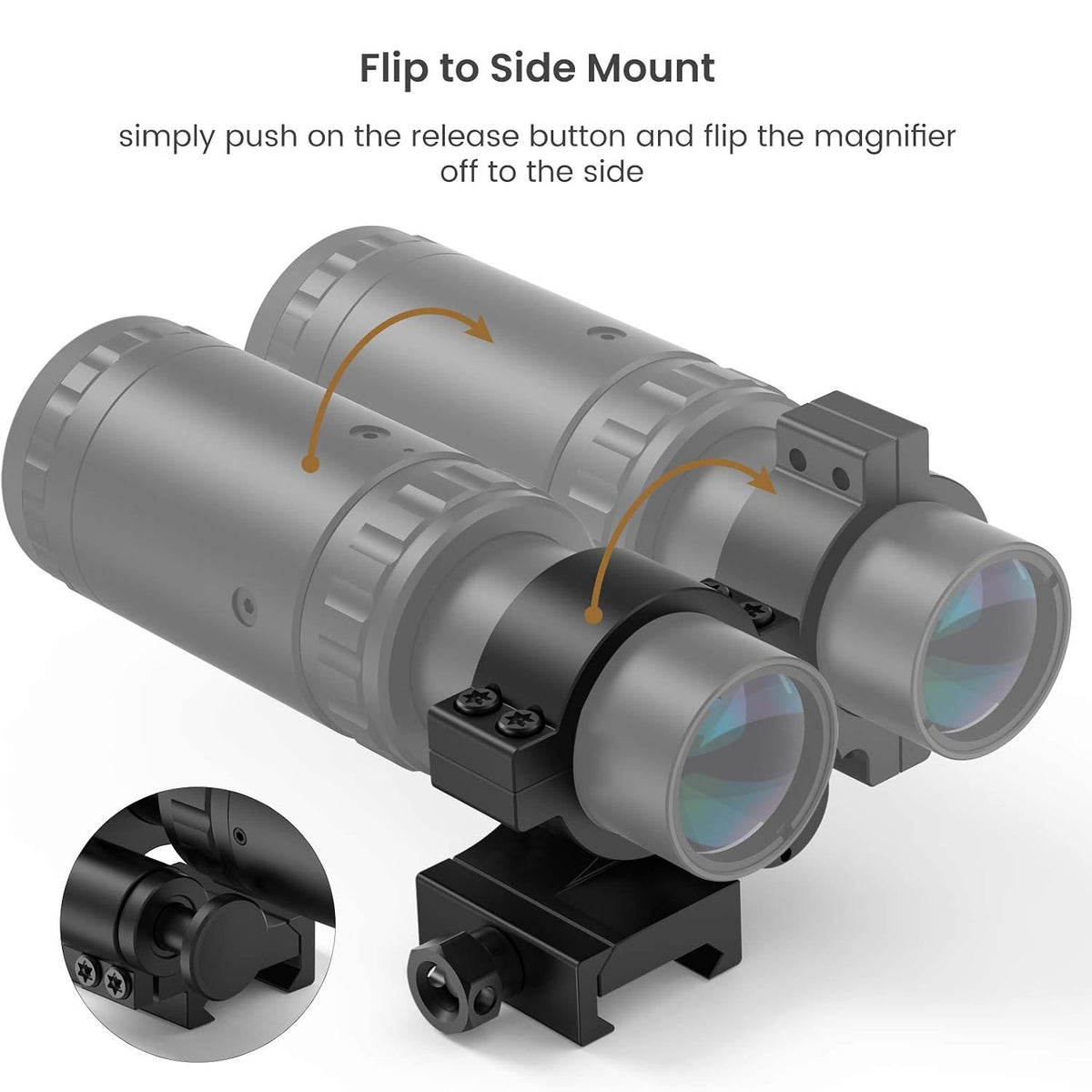 Hawkway T15 Mount Flip to Side Mount