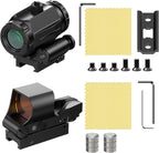 Hawkway RS-30 & M40 Reflex Sight & Magnifier Combo With Left Flip Mount