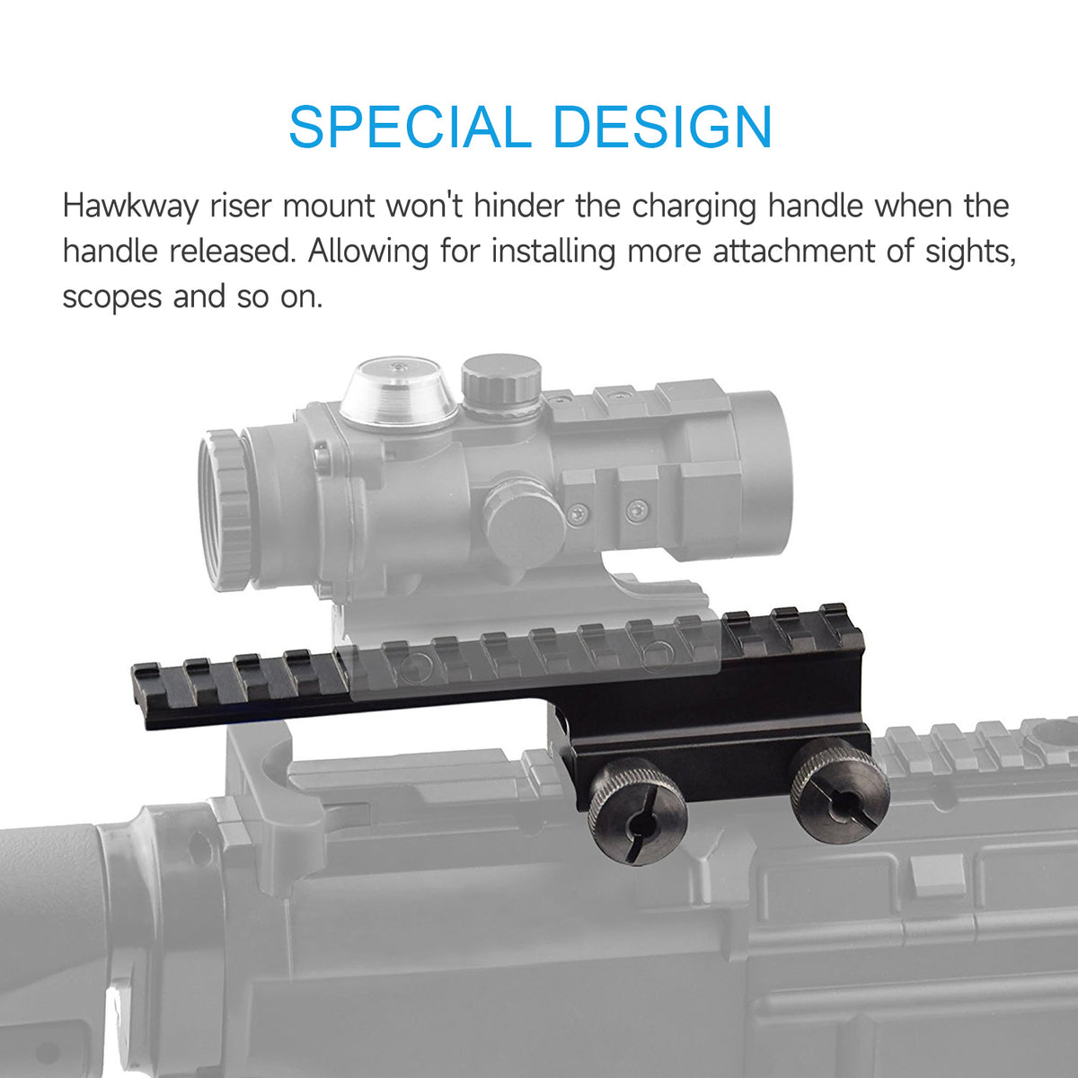 Hawkway High Profile Picatinny Riser Mount