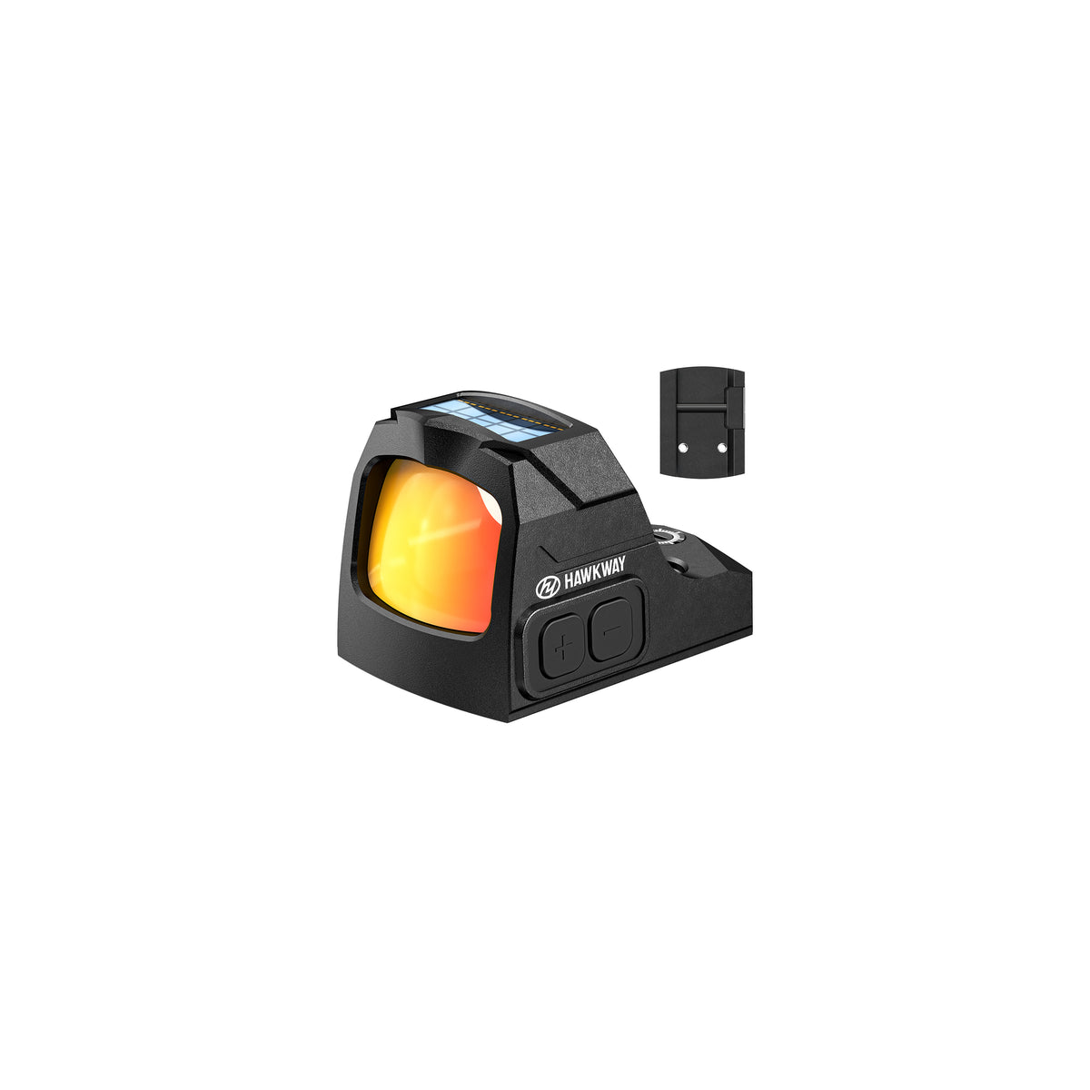 Hawkway ASE51-S Micro Reflex Sight Solar-Powered Mini Red Dot Sight