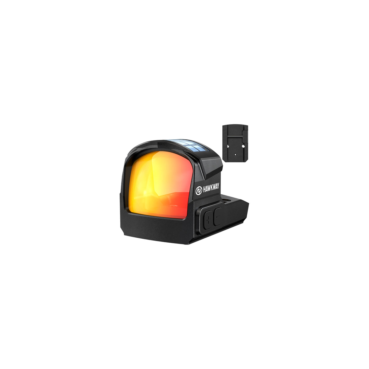 Hawkway ASE53-S Micro Reflex Sight Solar-Powered Mini Red Dot Sight